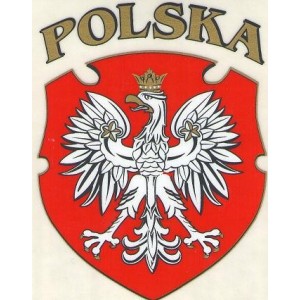 Autocollant Polska (4,50 x 6,00 cm env.)
