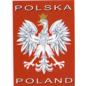 Autocollant Polska (4,70 x 6,50 cm)