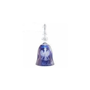 Cloche en cristal - Bleue (12,50 cm)