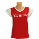 Tee-shirt Polska rouge