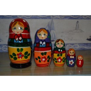Babouchka - 5 pièces (10,50 cm)