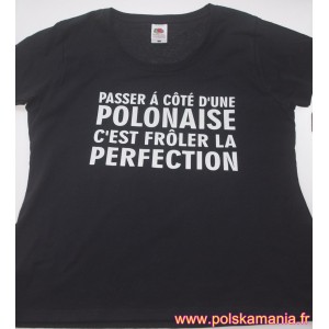 Tee-shirt "Passer à coté d'une Polonaise..." - Taille XL