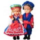 Couple poupée folklorique - région Kujawski