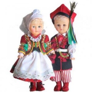 Couple poupée folklorique - région Krakowski