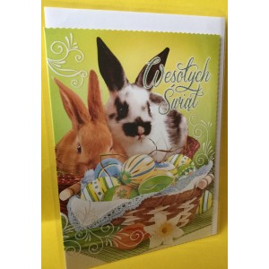 Carte de Pâques avec enveloppe
