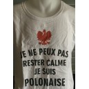 Tee-shirt "Je ne peux rester calme..." Taille XS