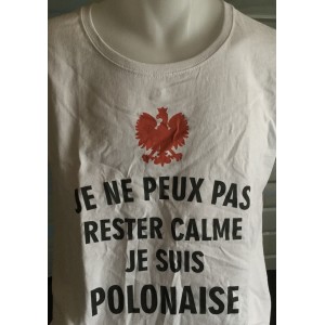 Tee-shirt "Je ne peux rester calme..." Taille XS