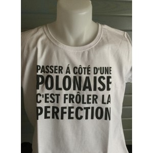 Tee-shirt "Passer à côté d'une Polonaise..." Taille XL