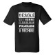 Tee-shirt Homme - "Désolé, cet Homme est déjà..." - Taille XXXL