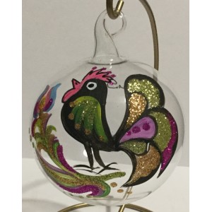 Boule de Noël transparente (80 mm)
