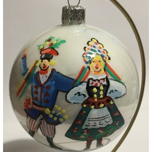 Boule de Noël folklore (80 mm)